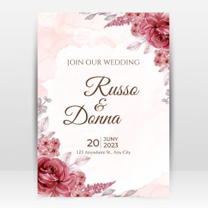 Wedding Invitation Cards D09
