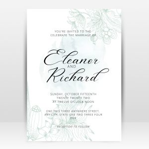 Wedding Invitation Cards D10